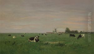 Dutch landscape by Eugen Jettel