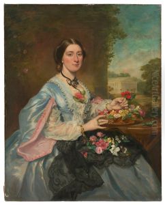 Portrait of a Lady in Parkland by Franz Xavier Winterhalter