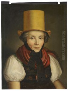Portrait de Maria Kreuzer, nee Laule, en costume traditionnel