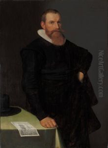 Portrait of an unknown man by Nicolaes Eliaszoon Pickenoy