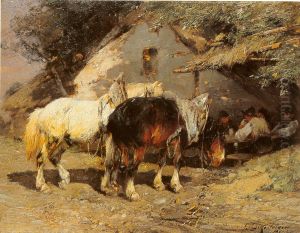 Mittagsrast vor der Hutte