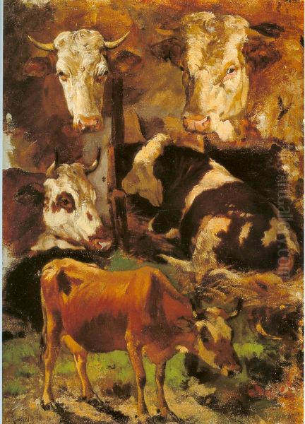 Cows, study - view 1