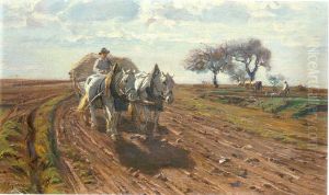 Homecoming from Hay making by Friedrich Eckenfelder