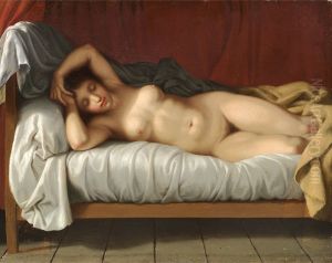 Reclining Nude by Christoffer Wilhelm Eckersberg