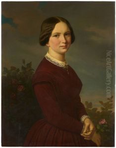 Junges Madchen mit Rose in der Hand