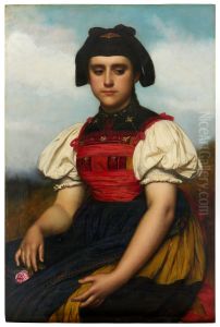 Jeune Fille du Hotzenwald by Jozef Van Lerius