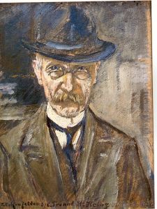 Self-portrait of Friedrich Eckenfelder by Friedrich Eckenfelder