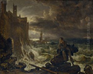 Night Piece from the Closing Scene of ,,Rene" by Chateaubriand by Franz Ludwig Catel