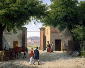 The Longchamp Gate in the Bois-de-Boulogne The Longchamp Gate in the Bois-de-Boulogne