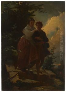Hermann and Dorothea by Arthur von Ramberg