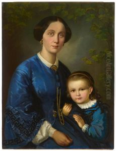 Artist's Wife with her Small Daughter Artist's Wife with her Small Daughter
