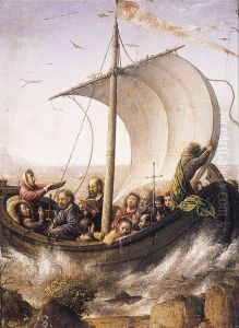 Christ calming the storm in the Lake Tiberia