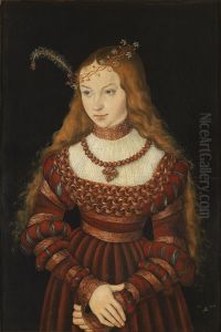 Portrait of Princess Sibylle of Cleve by Lucas Cranach the Elder