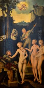 The Judgment of Paris (Elector Joachim II's exemplum panels) by Lucas Cranach the Elder
