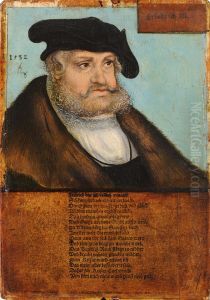 Friedrich III. der Weise, Kurfurst von Sachsen by Lucas Cranach the Elderand workshop
