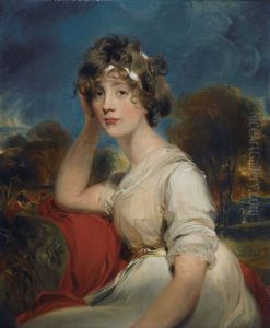 Portrait of Lady Jane Long by Thomas Lawrenceand workshop