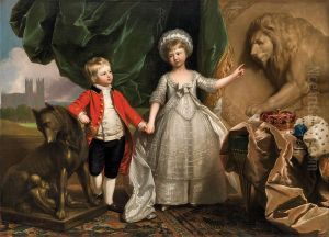 Portrait of Prince William and his Elder Sister, Princess Sophia Portrait of Prince William and his Elder Sister, Princess Sophia