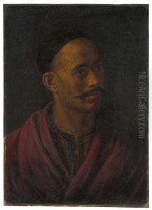 Brustbild eines Turken by Johann Baptist Tuttine