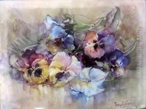 Pansies by unknown