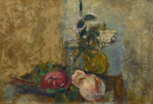 Nature Morte Aux Roses by Jean-Edouard Vuillard