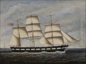 Ship 'John Bunyan', Capt. John A. Carver, Passing Beachy Head