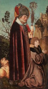 Der hl. Valentin mit kniendem Stifter by Lucas Cranach the Elder