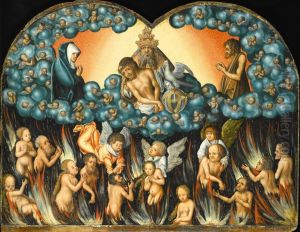 Trinity and purgatory by Lucas Cranach the Elder