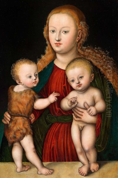 Virgin and Child with Saint John - view 1