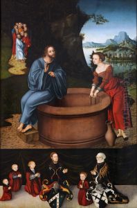 Christ and the Samaritan Woman by Lucas Cranach the Elder