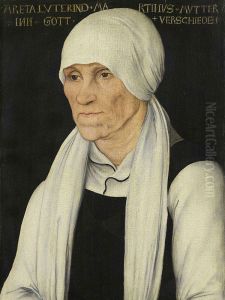 Portrait of Margaretha Luther, Luther's mother by Lucas Cranach the Elder
