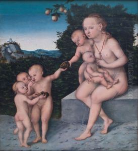 Charity by Lucas The Younger Cranach