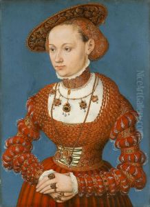 Bildnis der Agnes von Hayn, geb. von Rabenstein by Lucas The Younger Cranach