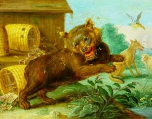 The fable of the bear and the bees by Jan van Kessel the Elder