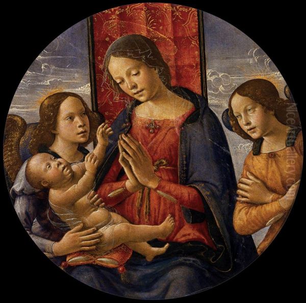 Virgin Adoring the Child with Two Angels - view 1