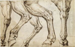 Horse legs from the equestrian statue of Marcus Aurelius by Maarten Van Heemskerck