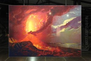 Vesuvius in Eruption, with a View over the Islands in the Bay of Naples