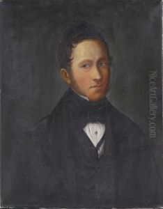 Portrait of Fredrik Georg Gade (1807-1859) by Carl Peter Lehmann
