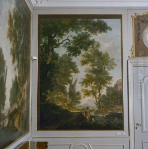 Classical landscape with sacrificial scene, 1770 by Jurriaen Andriessen