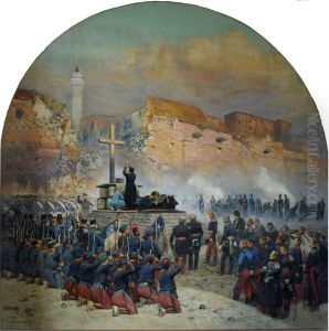 Obseques du General Comte de Damremont devant la breche de Constantine le 18 octobre 1837 by Edouard Detaille