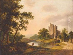 Landscape with a view of Drimnagh Castle by James Arthur O'Connor