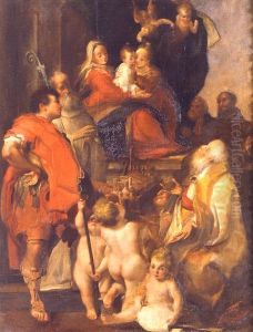 Sposalizio mistico di santa Caterina e i santi Petronio, Procolo, Domenico, Francesco e Floriano