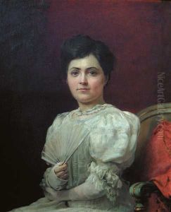 Ritratto della figlia Beatrice by Raffaele Faccioli