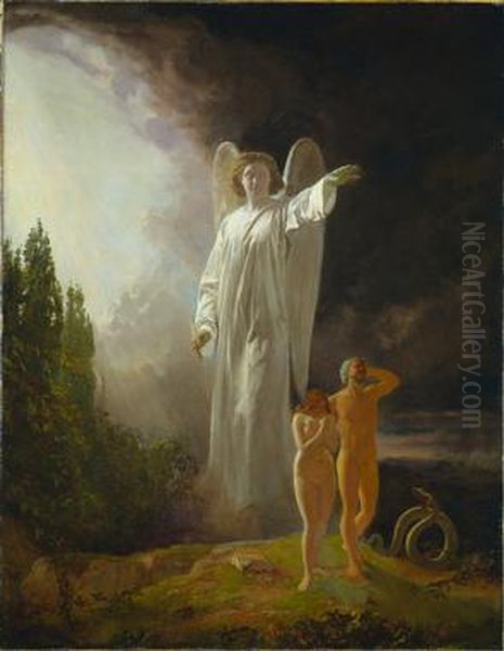 Expulsion of Adam and Eve - view 1