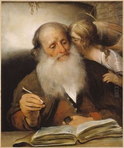 De evangelist Mattheus met de engel