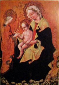 The Mystical marriageof Saint Catherine by Gentile Da Fabriano