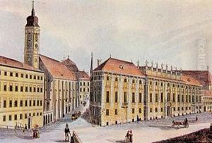 Das Palais des Fursten Lobkowitz und die Augustinerkirche in Wien, um 1825 Das Palais des Fursten Lobkowitz und die Augustinerkirche in Wien, um 1825