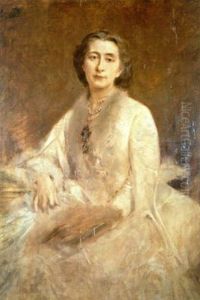 Cosima Wagner (1838-1930), daughter of Liszt and wife of Richard Wagner by Lenbach Franz Von