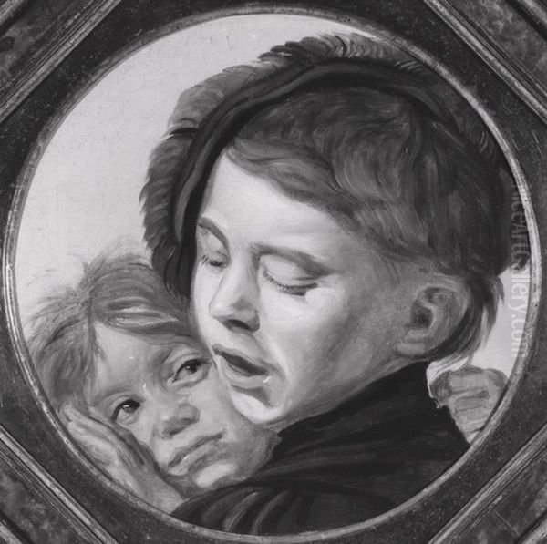 Two boys, circa 1663 - view 1