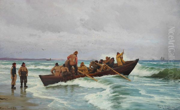The lifeboat is heading out. - view 1