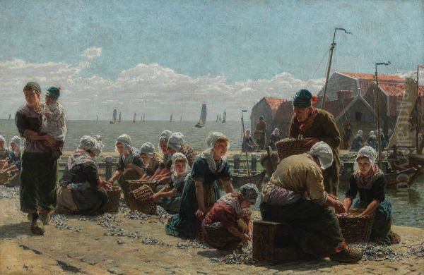 Sorting the catch, Volendam - view 1